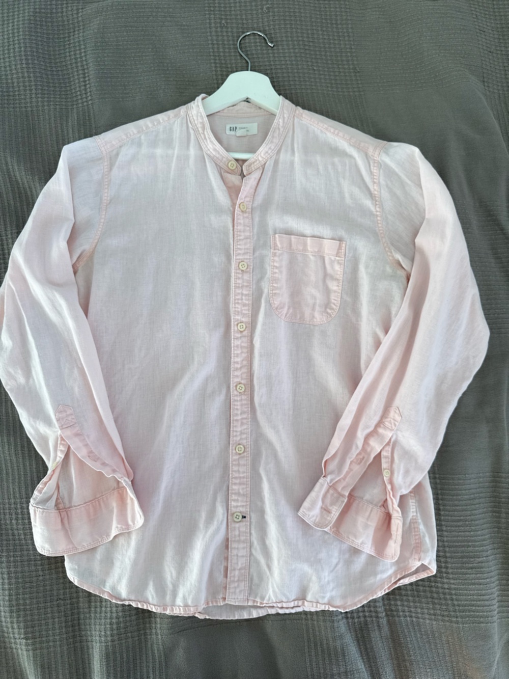 GAP Pastel Pink Linen Men’s Shirt
